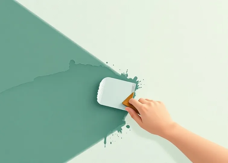 Ponçage et rebouchage des fissures avant mise en peinture